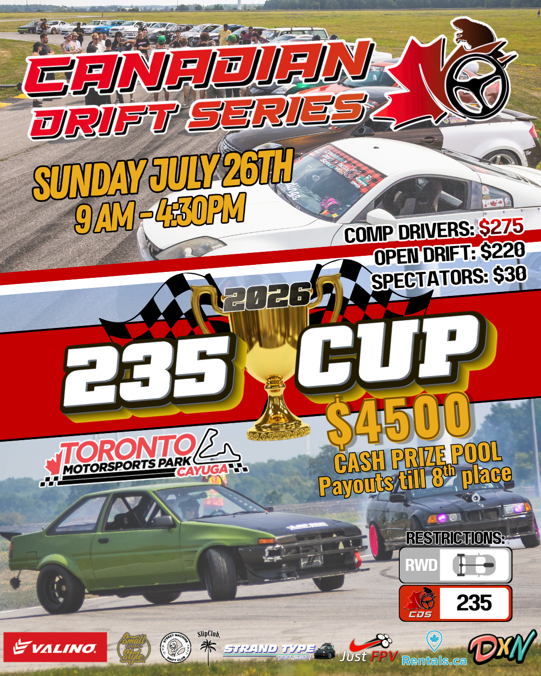 235 CUP Drivers Pass - July 26
